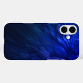 神秘的な翼と深いブルーの羽 Case-Mate iPhoneケース (裏面 (横))