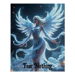 神秘的な翼のある空のニンフのポスター ポスター