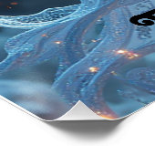 神秘的な翼のある空のニンフのポスター ポスター (コーナー)