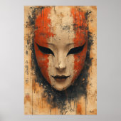 神秘的な能面 – 演劇日本のの優雅さ ポスター (正面)