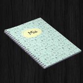 神秘的な自然シンボルのノートブック – Lotus, Candle ノートブック