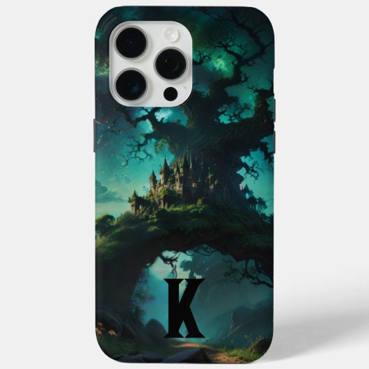 神秘的な自然パーソナライズ・モノグラム Case-Mate iPhoneケース (裏面)