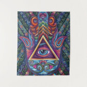 神秘的な色の全貌 タペストリー (正面)