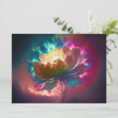 神秘的な花のグリーティングカード シーズンカード (スタンド正面)