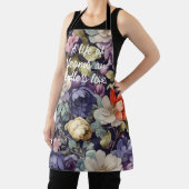 神秘的な花カスタム母への定年プレゼント エプロン (インサイチュ)