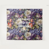 神秘的な花カスタム母への定年プレゼント タペストリー (正面(横))