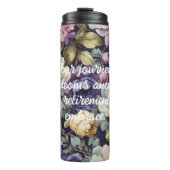 神秘的な花カスタム母への定年プレゼント タンブラー (正面)