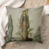 神秘的な花 クッション (ブランケット)