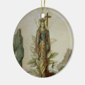 神秘的な花 セラミックオーナメント (左)