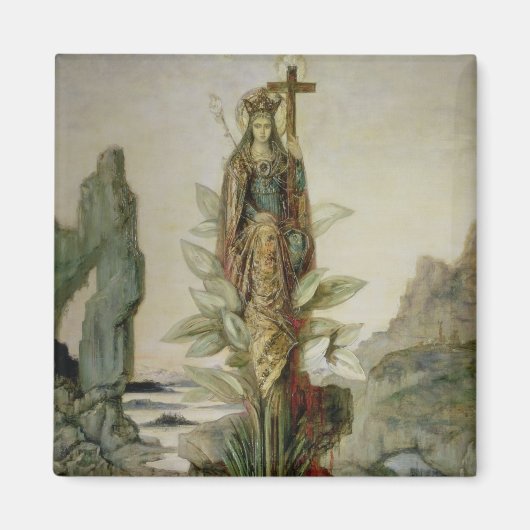 神秘的な花 マグネット (正面)