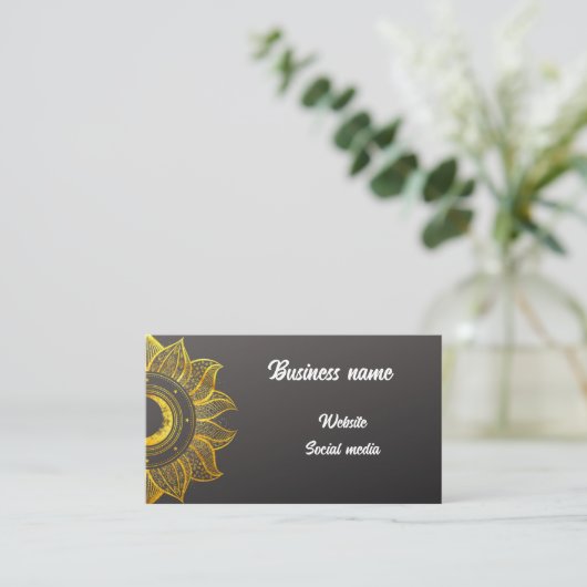 神秘的な花 名刺 (スタンド正面)