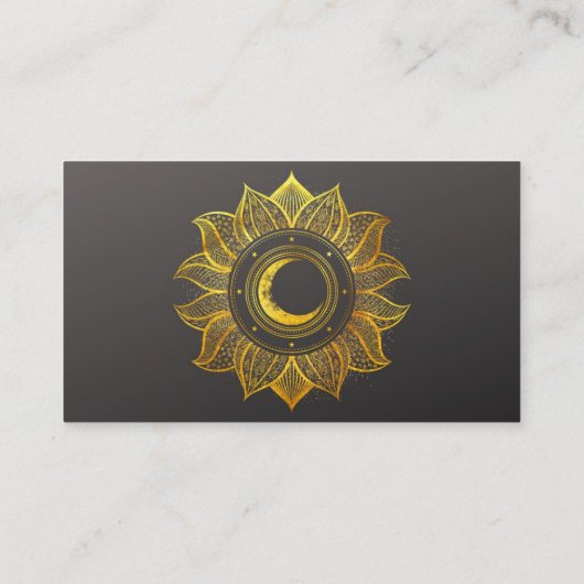 神秘的な花 名刺 (裏面)