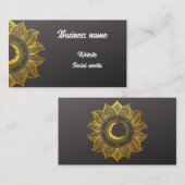 神秘的な花 名刺 (正面/裏面)