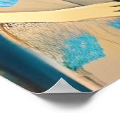 神秘的な芸術 |月を見る女性 ポスター (角)