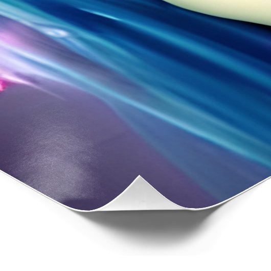 神秘的な芸術 |美しい青の妖精 ポスター (コーナー)