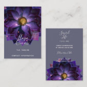 神秘的な蓮の花マンダラ |ニューエイジ 名刺 (正面/裏面)