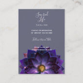 神秘的な蓮の花マンダラ |ニューエイジ 名刺 (裏面)