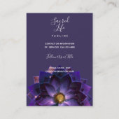 神秘的な蓮の花マンダラ |ニューエイジ 名刺 (裏面)