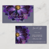 神秘的な蓮の花マンダラ |ニューエイジ 名刺 (正面/裏面)