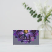 神秘的な蓮の花マンダラ |ニューエイジ 名刺 (スタンド正面)