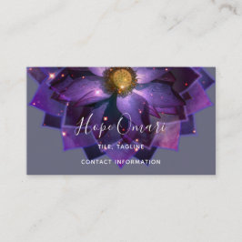 神秘的な蓮の花マンダラ |ニューエイジ 名刺