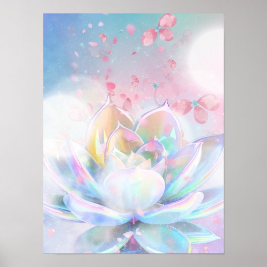 神秘的な蓮の花 ポスター (正面)
