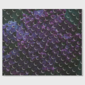 神秘的な薄紫三日月ラッピング紙 ラッピングペーパー (フラット)