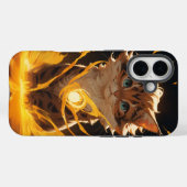 神秘的な虎の猫の火に精通 Case-Mate iPhoneケース (裏面 (横))