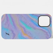 神秘的な虹色ストーン iPhoneケース (裏面横)