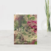 神秘的な蝶の妖精 ノートカード (裏面)