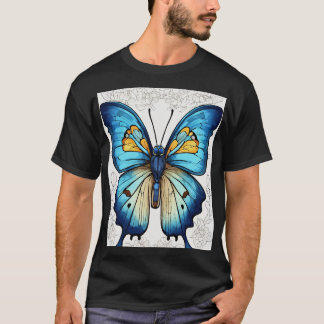 神秘的な蝶の星座T軸 Tシャツ