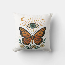 神秘的な蝶の視覚 クッション