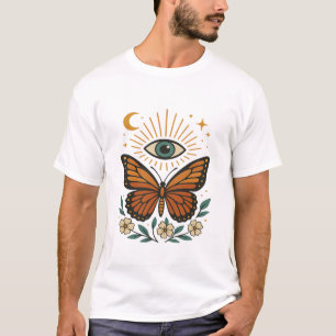 神秘的な蝶の視覚 Tシャツ