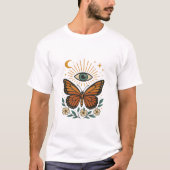 神秘的な蝶の視覚 Tシャツ (正面)