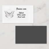 神秘的な蝶 名刺 (正面/裏面)