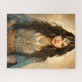 神秘的な装飾:ゴールデン美しい ジグソーパズル (横)