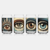 神秘的な視線👁️ ガラス缶 (正面)