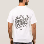神秘的な角のある熊のTシャツ Tシャツ (裏面)