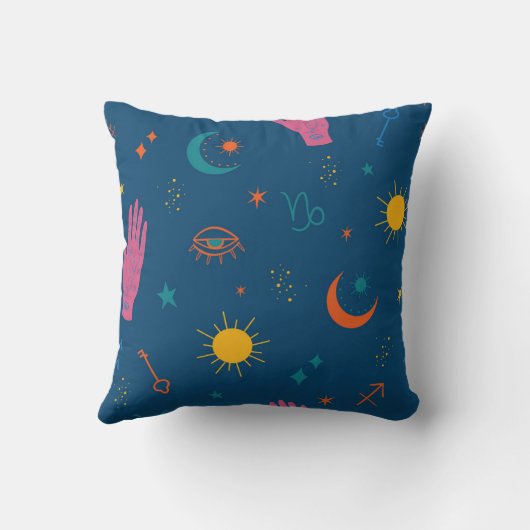 神秘的な記号と天柄 クッション (裏面)