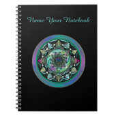 神秘的な記号を用いるパーソナライズなケルト族の曼荼羅 ノートブック (正面)