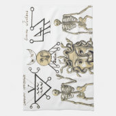 神秘的な記号 キッチンタオル (縦)