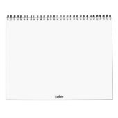 神秘的な記憶 カレンダー (裏面)