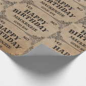 神秘的な話しスピリットボード名前をカスタムする ラッピングペーパー (角)