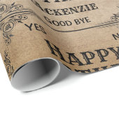 神秘的な話しスピリットボード名前をカスタムする ラッピングペーパー (ロールコーナー)