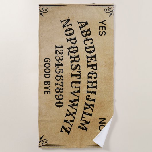 神秘的な話し合いの精神ボード ビーチタオル (正面)