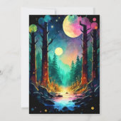 神秘的な誕生日がフォレストアドベンチャーを待っている 招待状 (裏面)