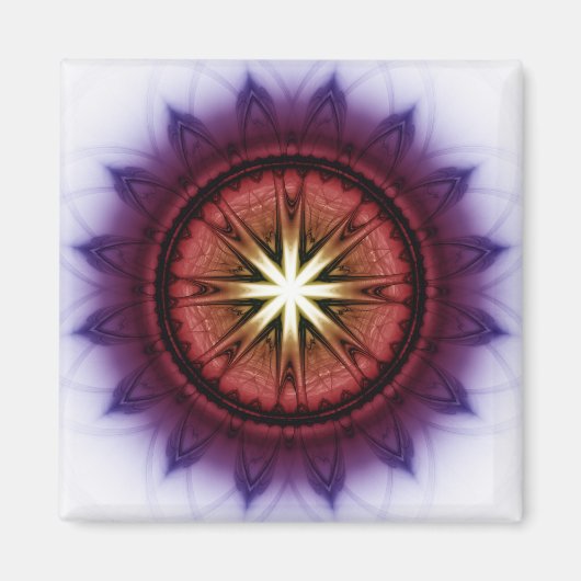 神秘的な象徴的オーナメント マグネット (正面)