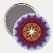 神秘的な象徴的フラクタルオーナメント マグネット (正面/裏面)