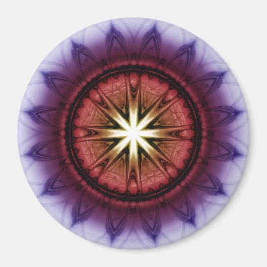 神秘的な象徴的フラクタルオーナメント マグネット (正面)