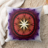 神秘的な象徴的フラクタルパターン クッション (ブランケット)